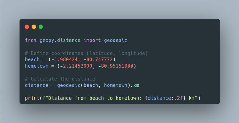 Calculating Geographical Distances in Python with GeoPy · Oscar
